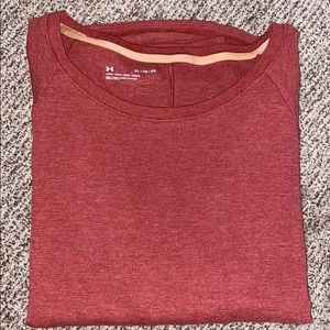 Burnt Orange Under Armour Flannel Long Sleeve